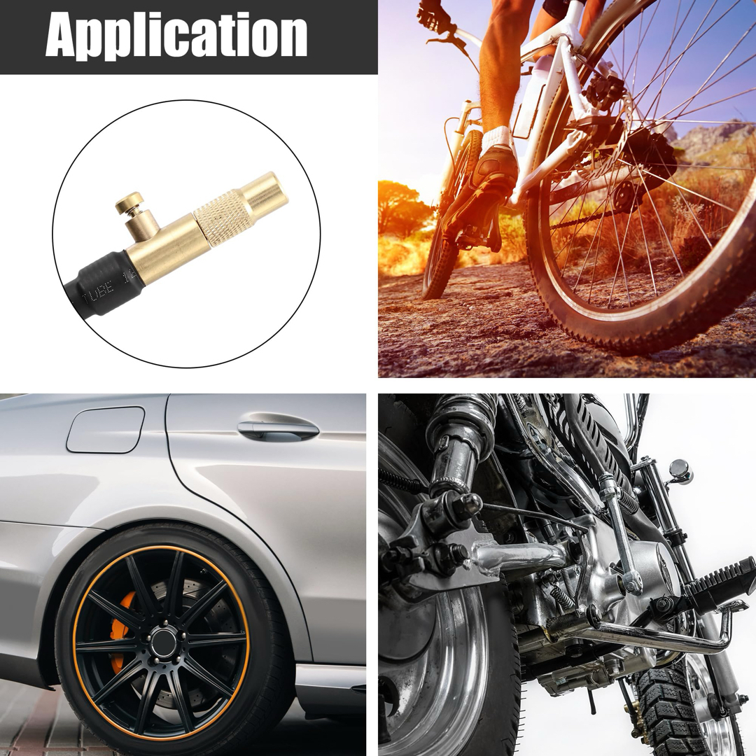 2本 タイヤ バルブ接続パイプ エアインフレータ 延長ゴムホース ベントエア 自動車/バイクの自動車(メンテナンス用品)の商品写真