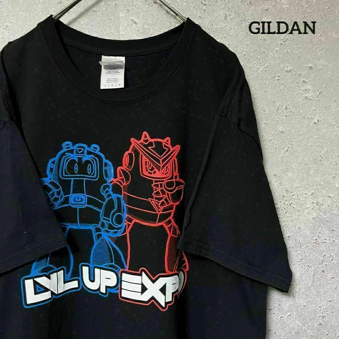 GILDAN ギルダン Tシャツ 半袖 LVL UP EXPO コスプレ L