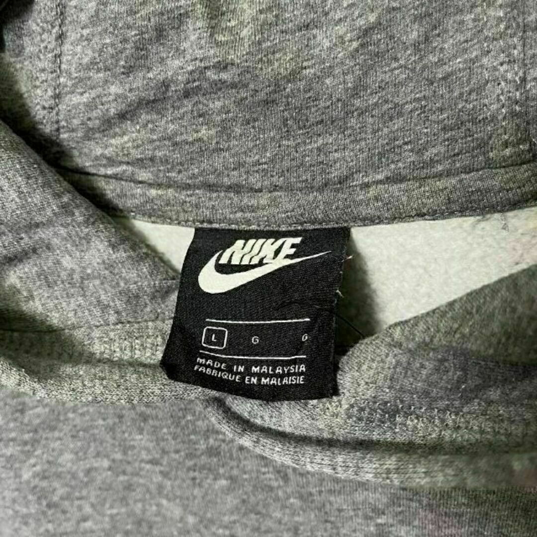 ナイキ NIKE スウェットパーカー ワンポイント刺繍 ショート丈  Y2K