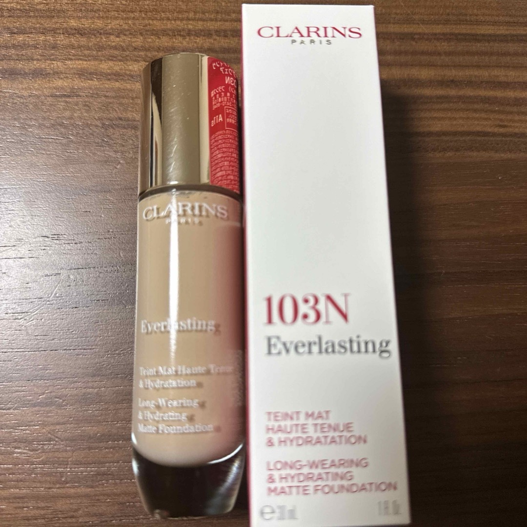 CLARINS(クラランス)のクラランス　エバーラスティング　ロングウェア　リキッドファンデーション１０３Ｎ  コスメ/美容のベースメイク/化粧品(ファンデーション)の商品写真