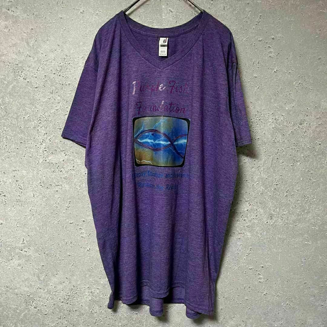 anvil アンビル Tシャツ 半袖 purple fish ゆるダボ XL