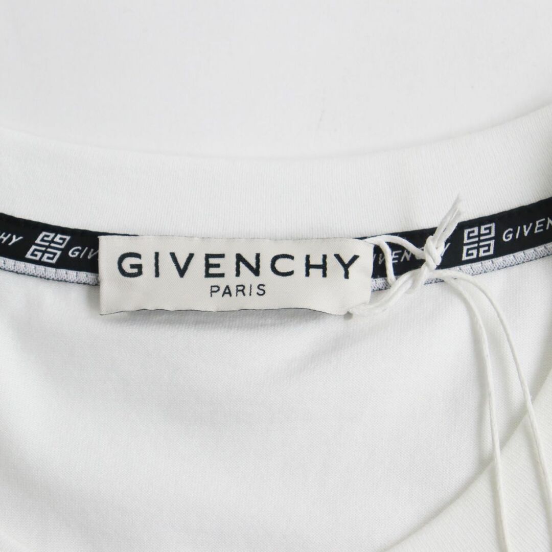 未使用品●GIVENCHY ジバンシィ BM70K93002 ロゴプリント クルーネック 半袖 Tシャツ/カットソー ホワイト 大きめサイズXXL 正規品