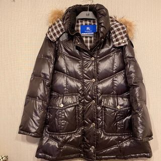 バーバリーブルーレーベルＢＵＲＢＥＲＲＹ高級人気ブランドロゴ入アウタージャケット