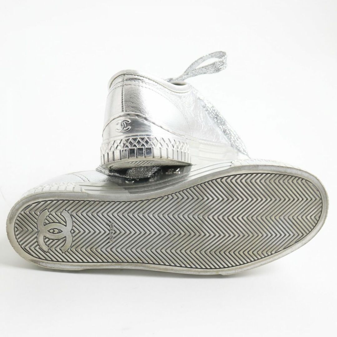 CHANEL - 良品○CHANEL シャネル G33364 レザー メタリック ココマーク
