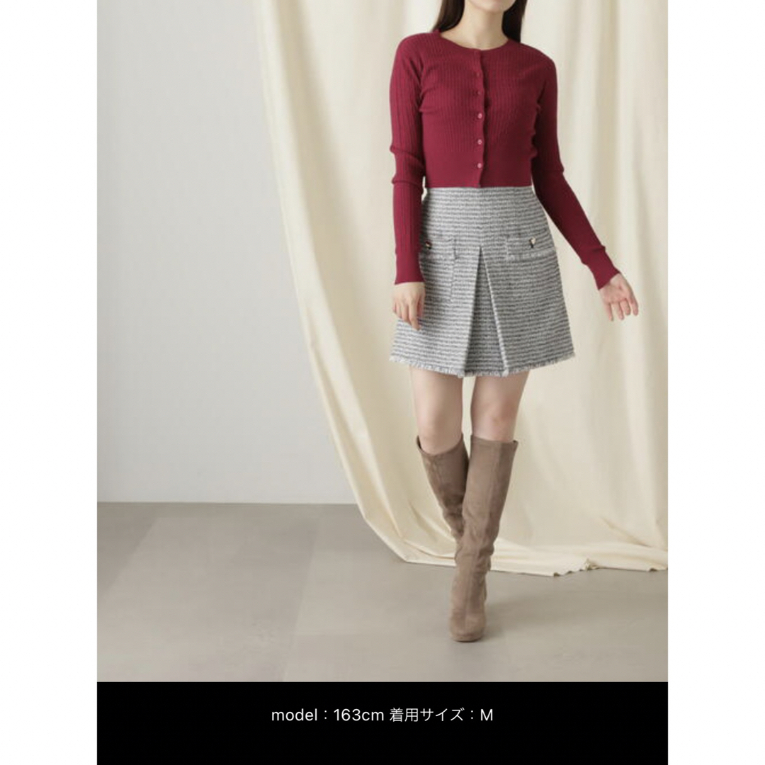 JILL by JILLSTUART(ジルバイジルスチュアート)の【JILLbyJILLSTUART】ツイードセットアップ　ベスト　スカート レディースのレディース その他(セット/コーデ)の商品写真