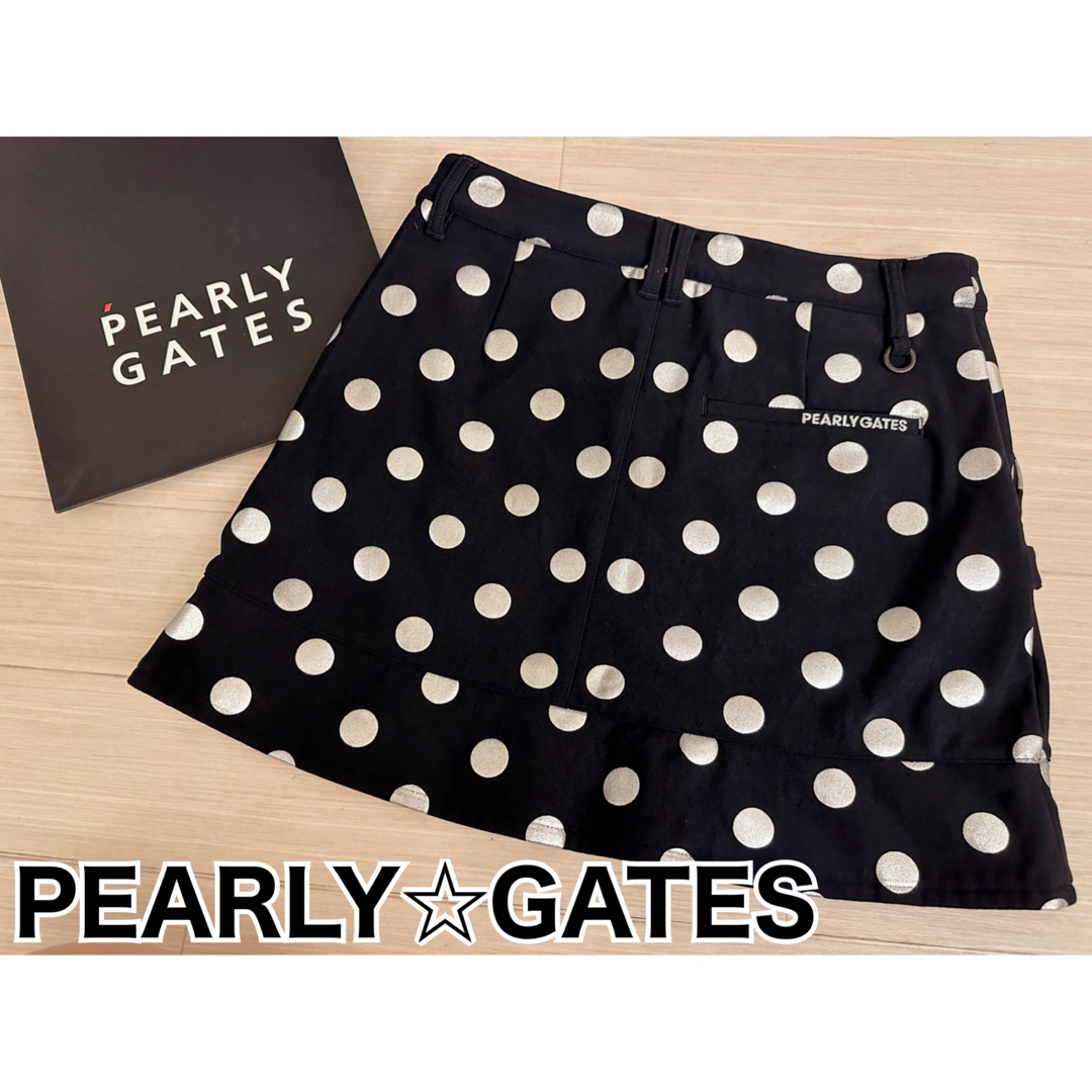 PEARLY GATES - パーリーゲイツ 蓄熱 スカート 水玉 ドット 新品 ...