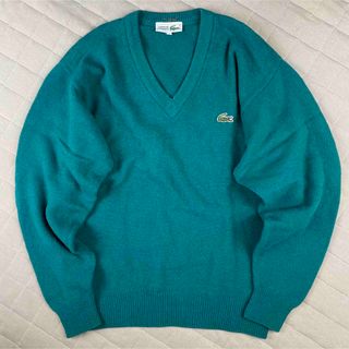 LACOSTE - 【入手困難】CHEMISE LACOSTE ニットセーター Vネック 文字 ...