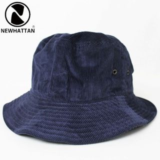 ニューハッタン(newhattan)の新品 newhattan ユニセックス コーデュロイバケットハット ネイビー(ハット)