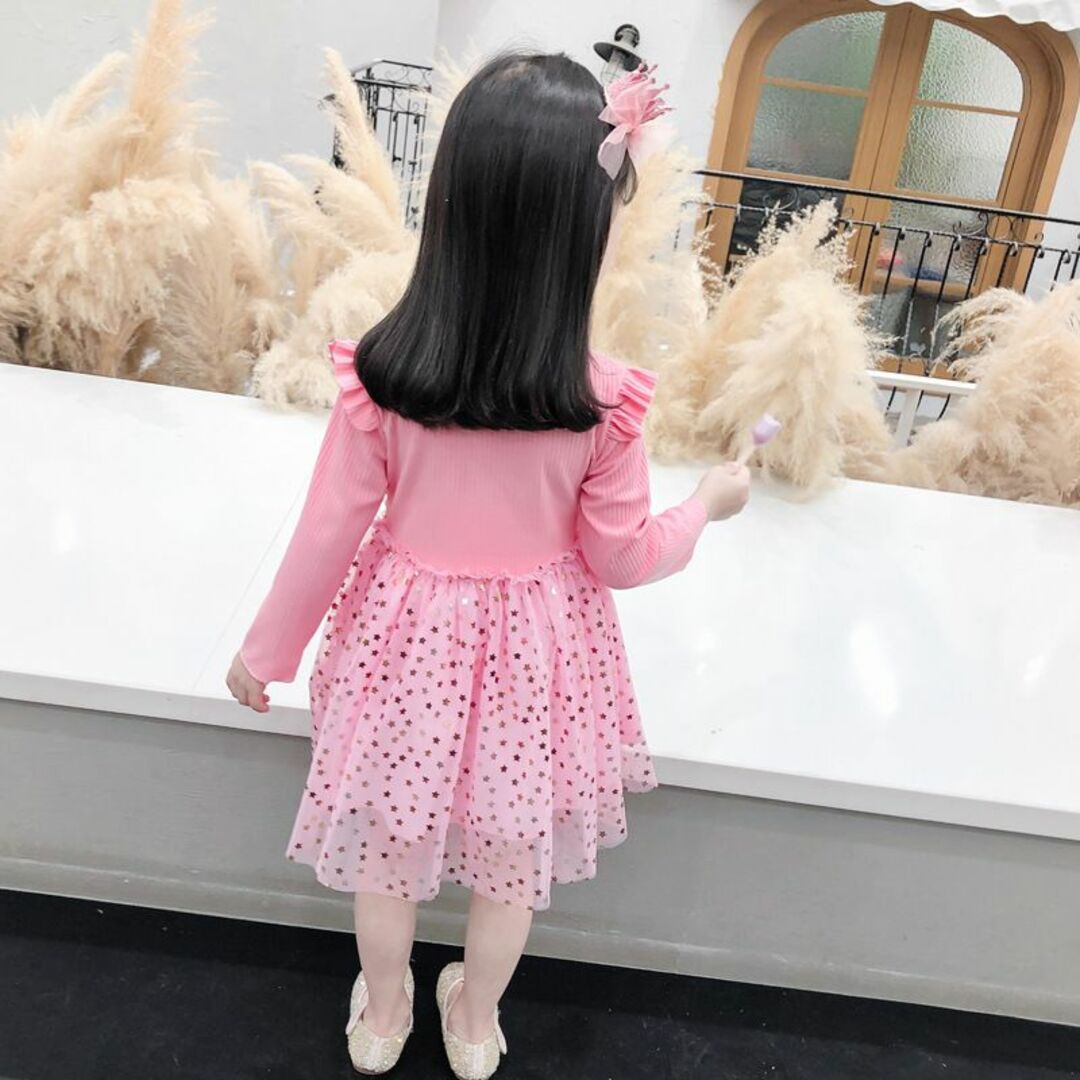 子供 ワンピース 春秋冬 130 キッズ/ベビー/マタニティのキッズ服女の子用(90cm~)(ワンピース)の商品写真