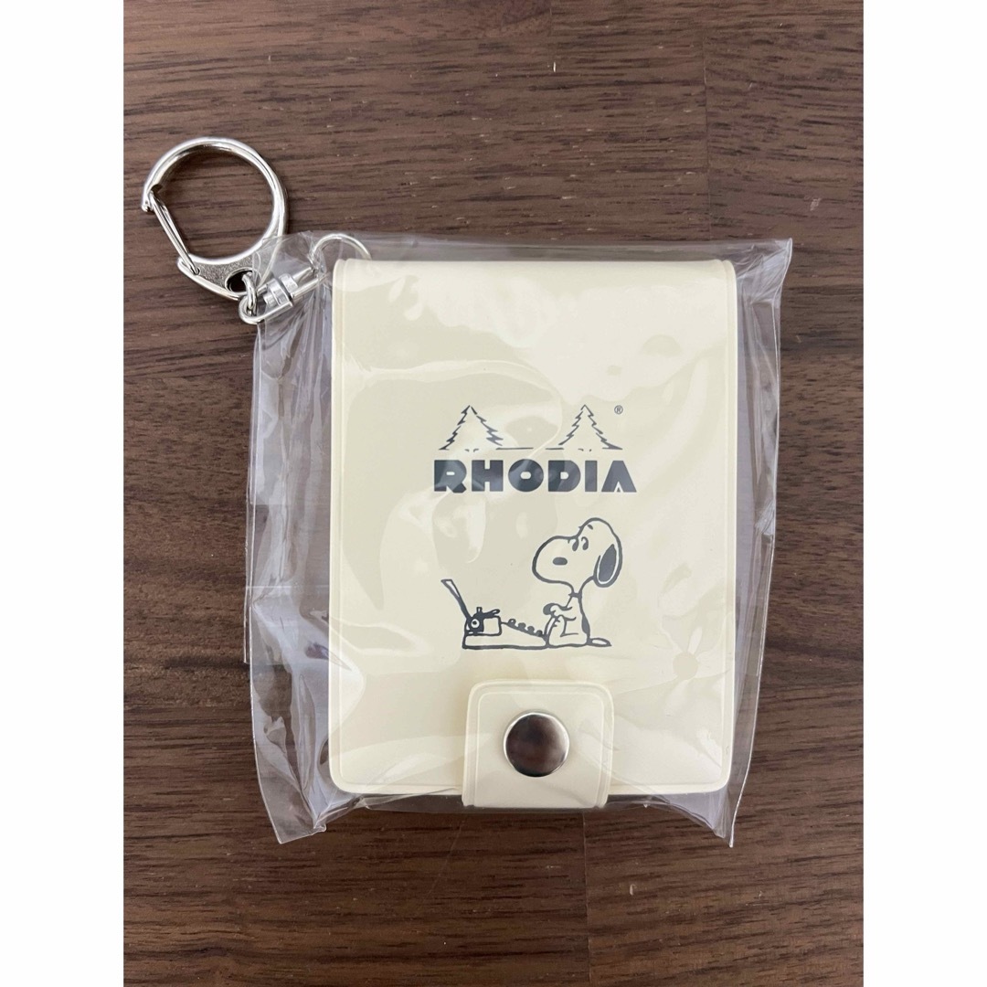 RHODIA(ロディア)のSNOOPYロディアカバー付きミニメモ インテリア/住まい/日用品の文房具(ノート/メモ帳/ふせん)の商品写真