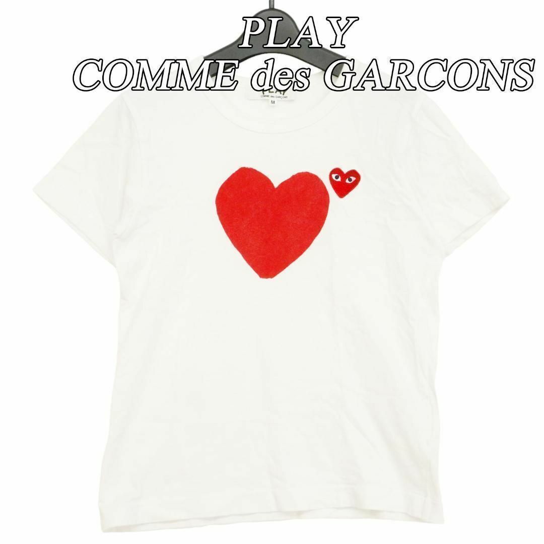 プレイ コムデギャルソン Tシャツ 半袖 レッドハート ロゴ PLAY COMM