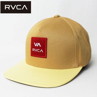 ルーカ(RVCA)の新品 RVCA ルーカ スクエアパッチキャップ ベージュ フリーサイズ(キャップ)