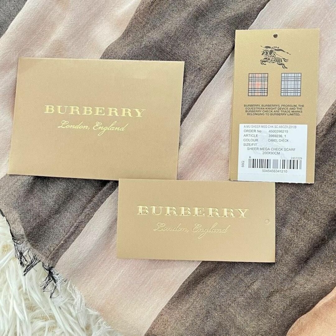 BURBERRY(バーバリー)のバーバリーロンドン ストール ショール ノバチェック メガチェック　大判 レディースのファッション小物(マフラー/ショール)の商品写真