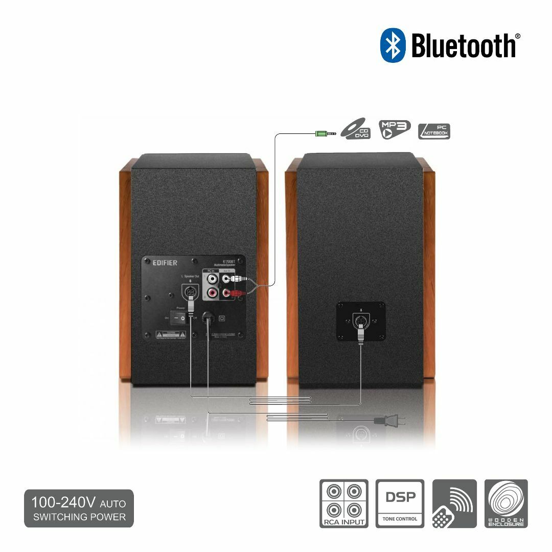 Edifier R1700BT Bluetooth アクティブ スピーカーアンプ