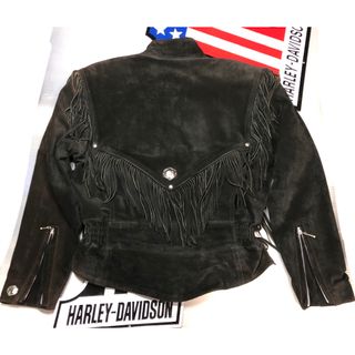 ハーレーダビッドソン(Harley Davidson)の【稀少レア・モデル！】ハーレー　ネイティブ　美スエード本革ライダースUSAメイド(レザージャケット)