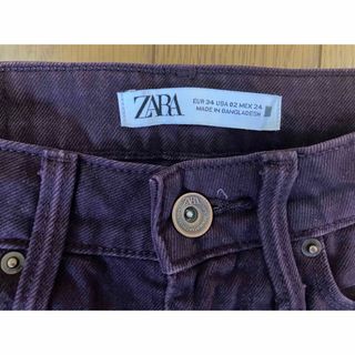 ザラ(ZARA)のZARA パープルバギーデニム(デニム/ジーンズ)