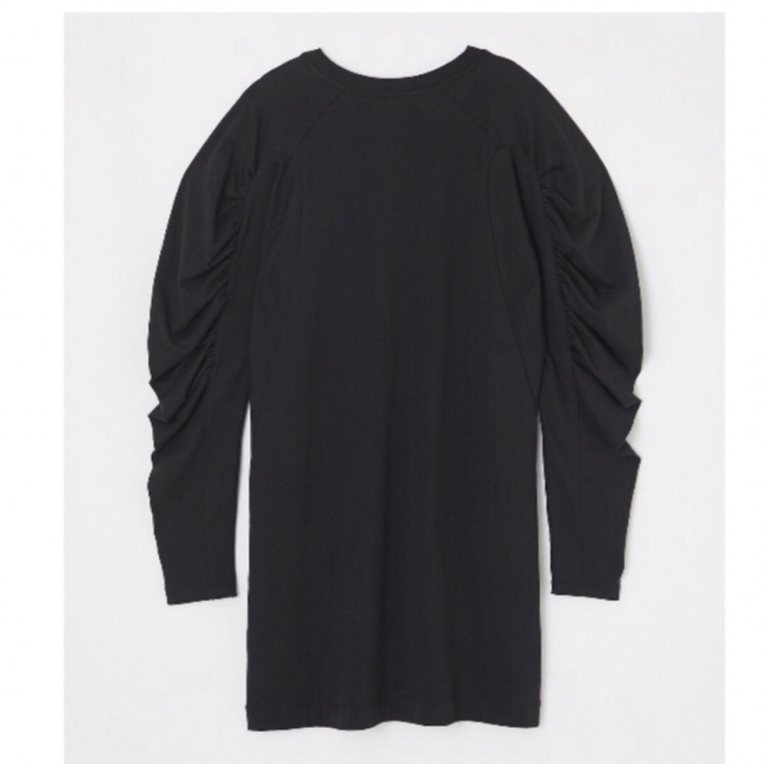 AZUL by moussy(アズールバイマウジー)のTUCK SLEEVE CUT OP/タックスリーブカットワンピース 黒 レディースのワンピース(ロングワンピース/マキシワンピース)の商品写真