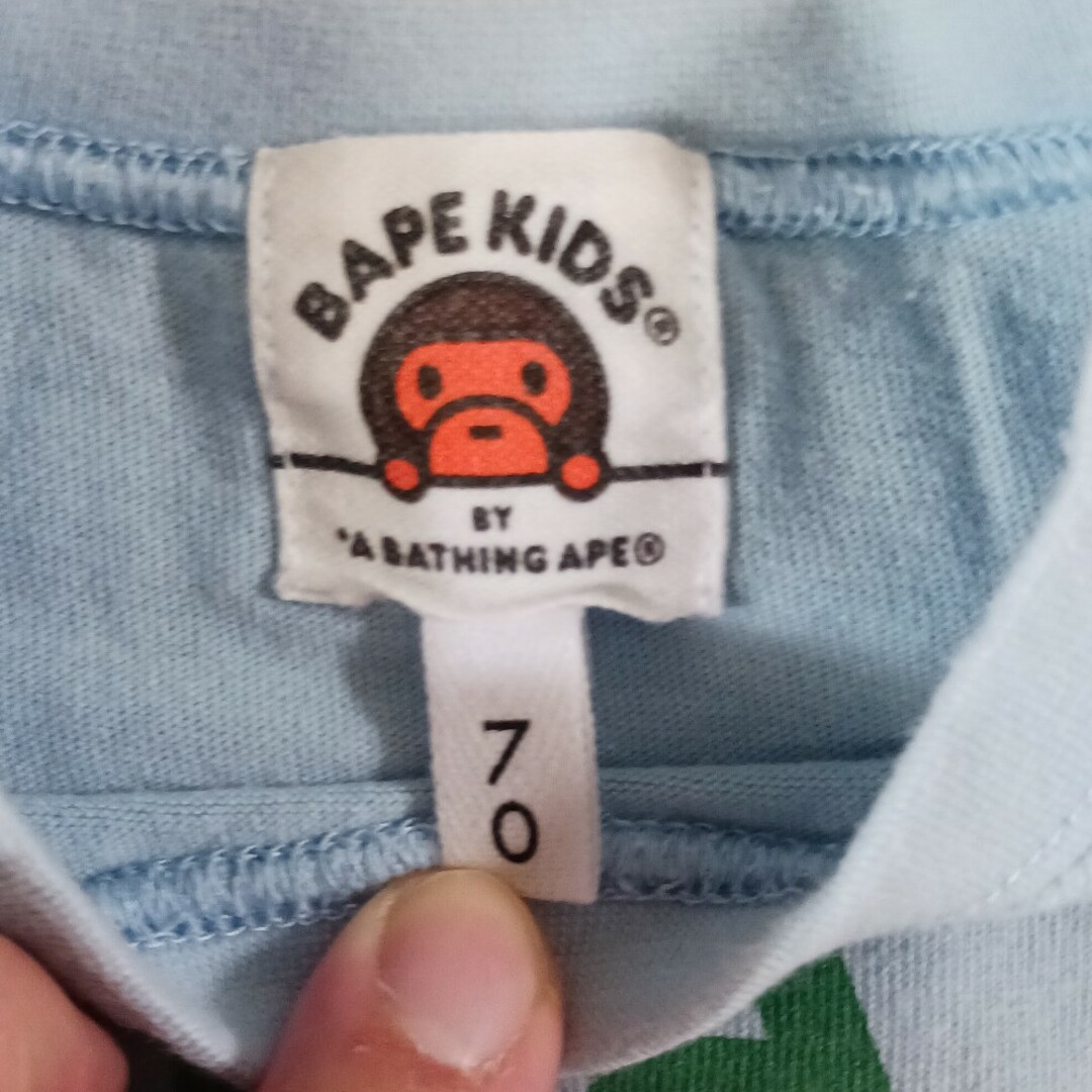 BAPE KIDS(ベイプキッズ)のアベイシングエイプ  BAPEKIDS  XmasTシャツ キッズ/ベビー/マタニティのベビー服(~85cm)(Ｔシャツ)の商品写真