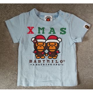 ベイプキッズ(BAPE KIDS)のアベイシングエイプ  BAPEKIDS  XmasTシャツ(Ｔシャツ)