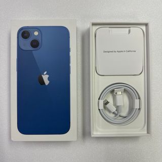 アイフォーン(iPhone)の美品☆iPhone13 ブルー 128GB SIMフリー(スマートフォン本体)