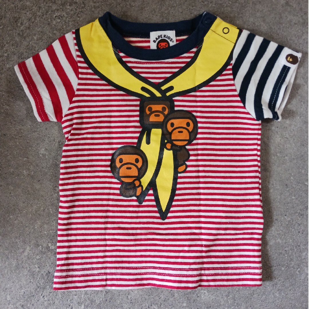 BAPE KIDS(ベイプキッズ)のアベイシングエイプ エイプ  BAPEKIDS Tシャツ キッズ/ベビー/マタニティのベビー服(~85cm)(Ｔシャツ)の商品写真