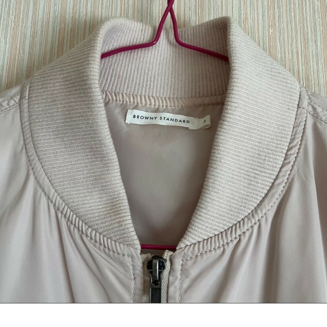 WEGO(ウィゴー)のWEGO MA1 ジャケット アウター ピンク Fサイズ レディースのジャケット/アウター(ブルゾン)の商品写真