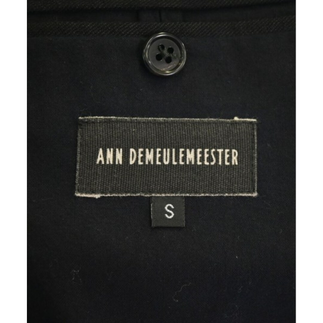 Ann Demeulemeester(アンドゥムルメステール)のANN DEMEULEMEESTER カジュアルジャケット S 黒 【古着】【中古】 メンズのジャケット/アウター(テーラードジャケット)の商品写真