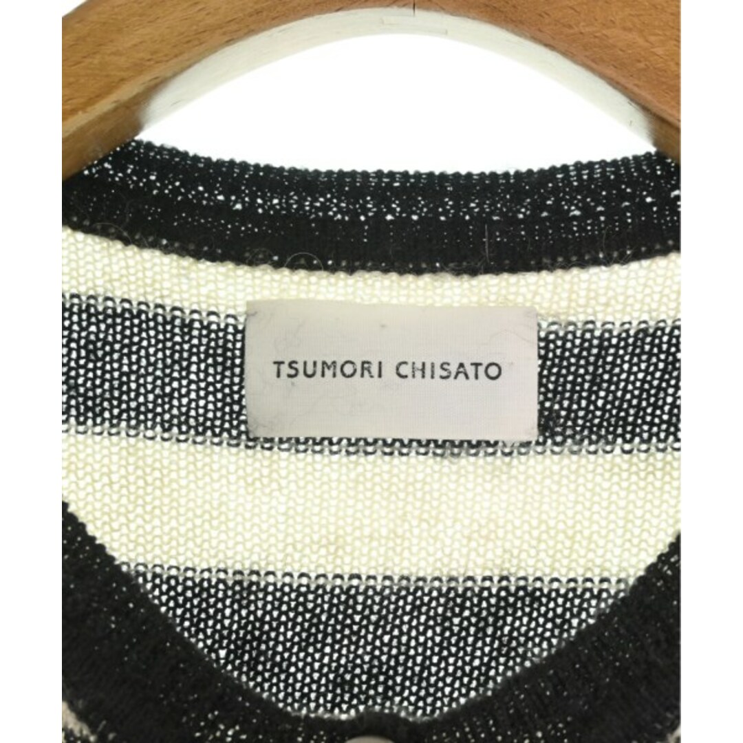 TSUMORI CHISATO(ツモリチサト)のTSUMORI CHISATO カーディガン -(S位) 黒xアイボリーx黄系 【古着】【中古】 レディースのトップス(カーディガン)の商品写真