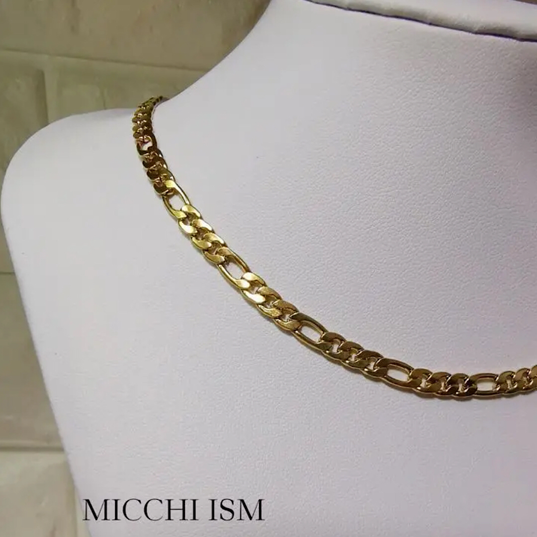 激安 フィガロチェーンネックレス45cm ゴールド ステンレス 激安 フィガロチェーンネックレス45cm ゴールド ステンレス