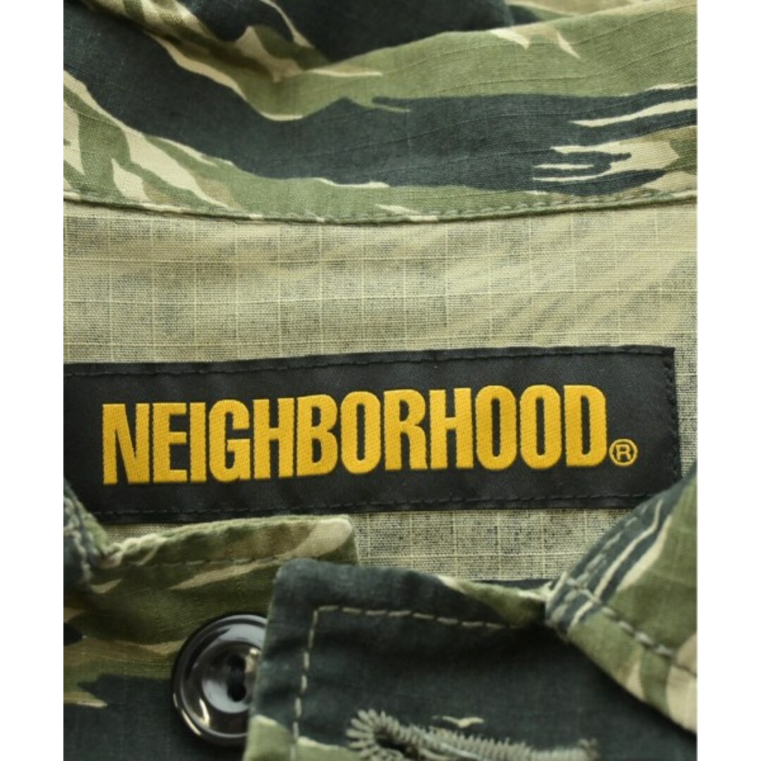 NEIGHBORHOOD(ネイバーフッド)のNEIGHBORHOOD ミリタリーブルゾン M 深緑xカーキ系(総柄) 【古着】【中古】 メンズのジャケット/アウター(ミリタリージャケット)の商品写真