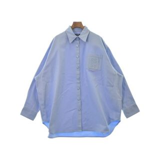 ラフシモンズ  222-M292/AMERICANO BICOLOR SHIRT バイカラー半袖シャツ メンズ 48