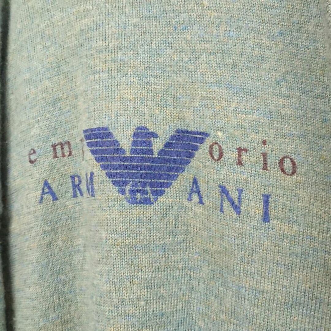 Emporio Armani(エンポリオアルマーニ)のエンポリオ アルマーニ イーグル デカロゴ　ニット　Ｌ メンズのトップス(ニット/セーター)の商品写真