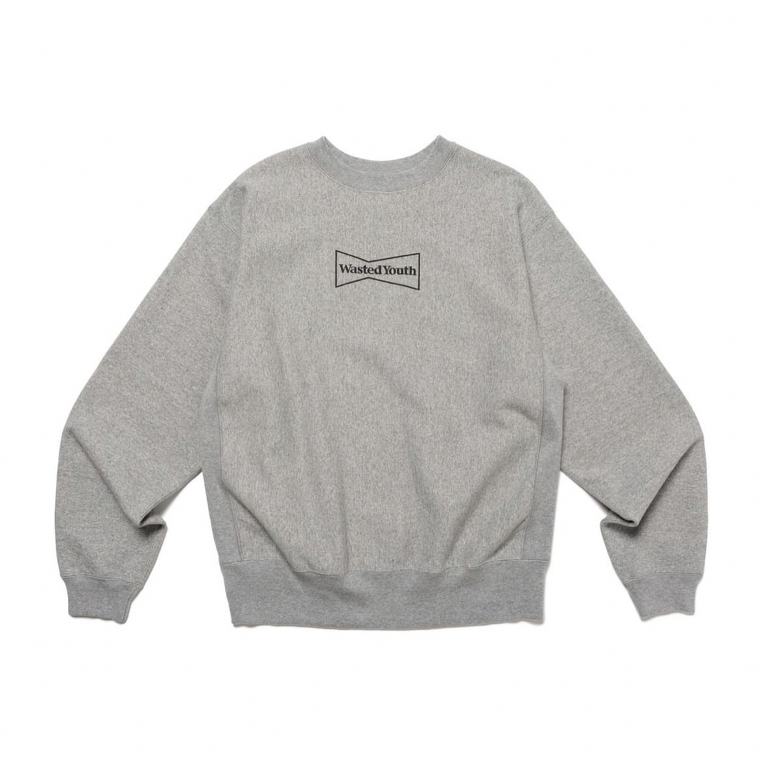 Girls Don't Cry(ガールズドントクライ)のWASTED YOUTH SWEATSHIRT #2 GRAY Sサイズ メンズのトップス(スウェット)の商品写真