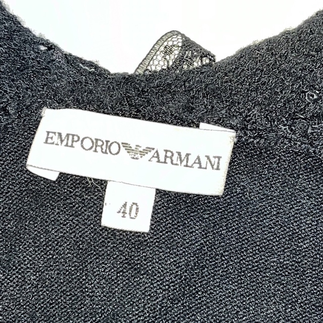 Emporio Armani(エンポリオアルマーニ)のアルマーニ　カットソー　ARMANI 袖なしトップス　美品　 レディースのトップス(シャツ/ブラウス(半袖/袖なし))の商品写真