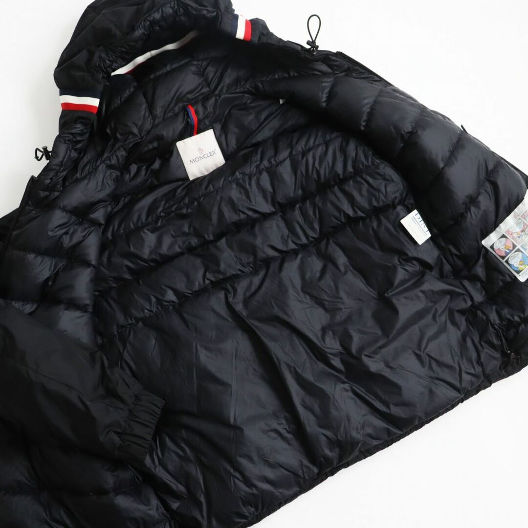 メンズ MONCLER モンクレール ダウンジャケット ブラック トリコロール