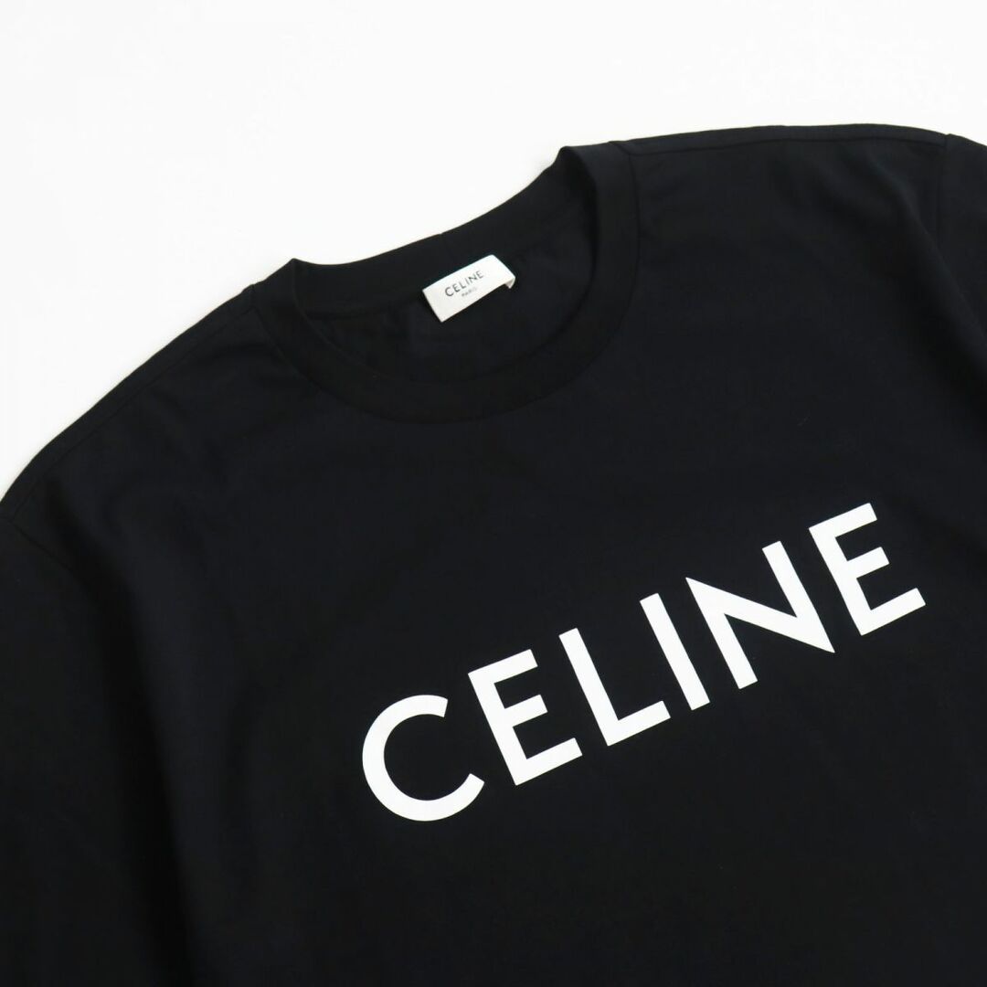 Celine セリーヌ ロゴ Tシャツ 黒 M