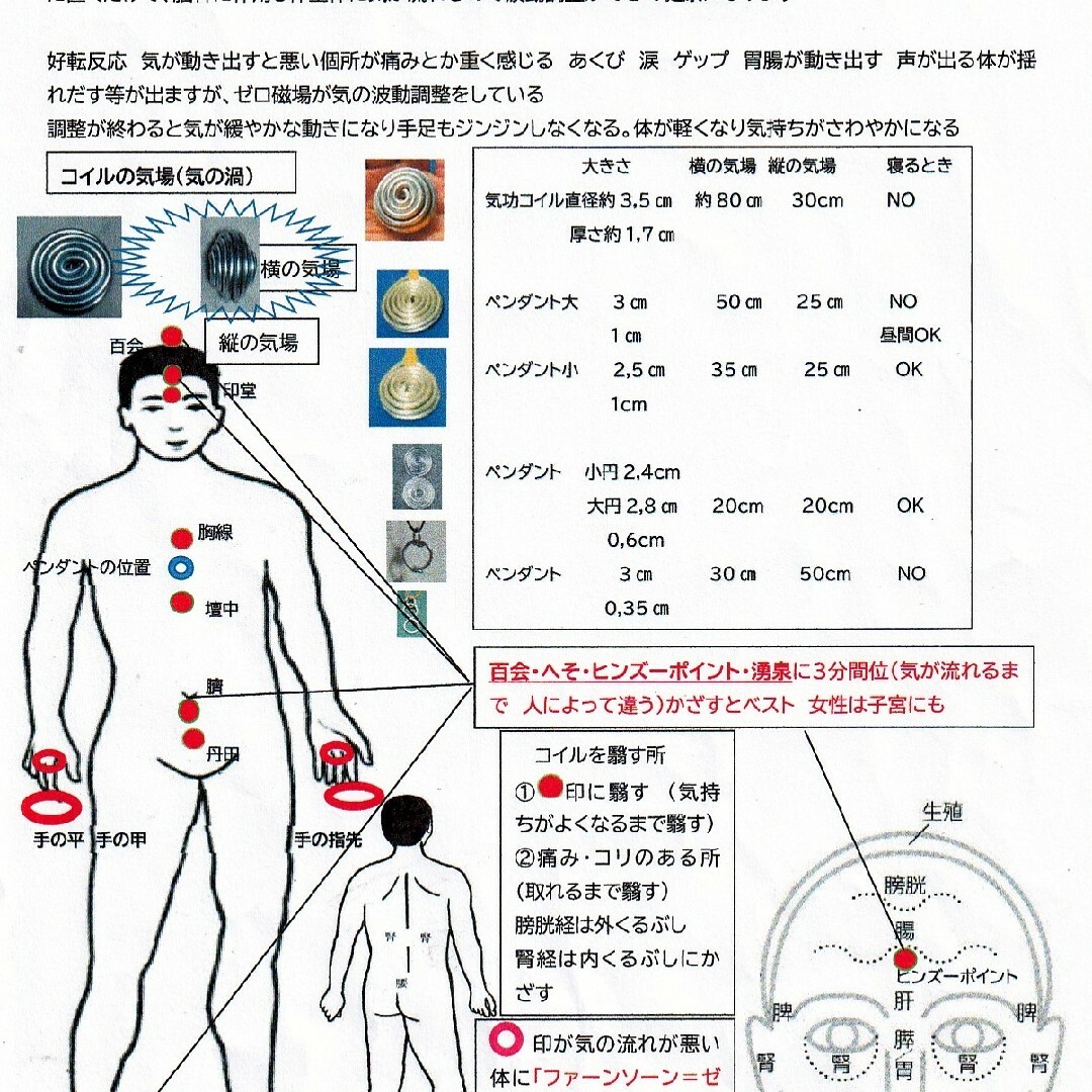 ゼロ磁場ペンダント　販売実績3000個　足に気が流れ超健康に　電磁波対策にも ハンドメイドのアクセサリー(ネックレス)の商品写真