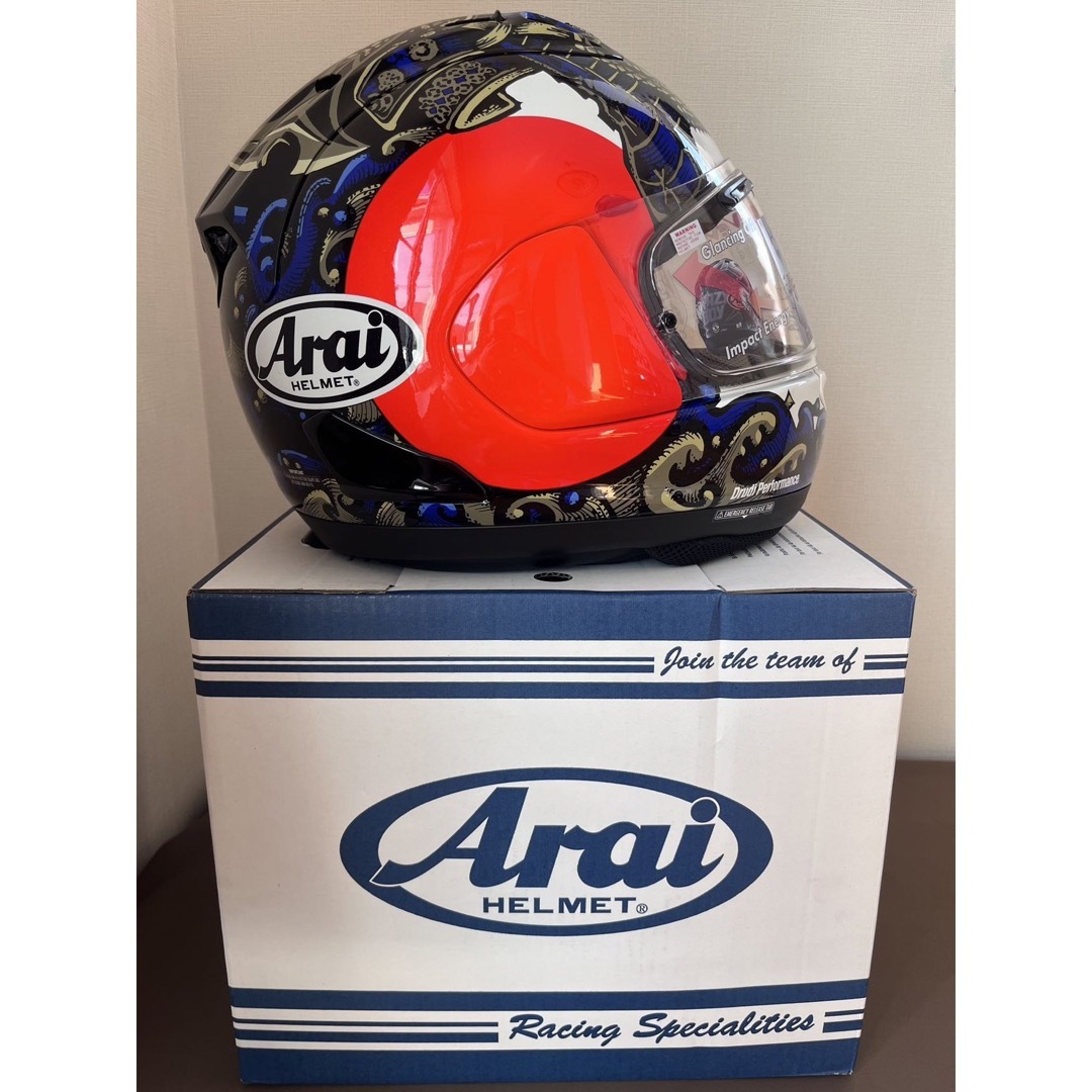 Arai RX-7V Evo Samurai Helmet 自動車/バイクのバイク(ヘルメット/シールド)の商品写真