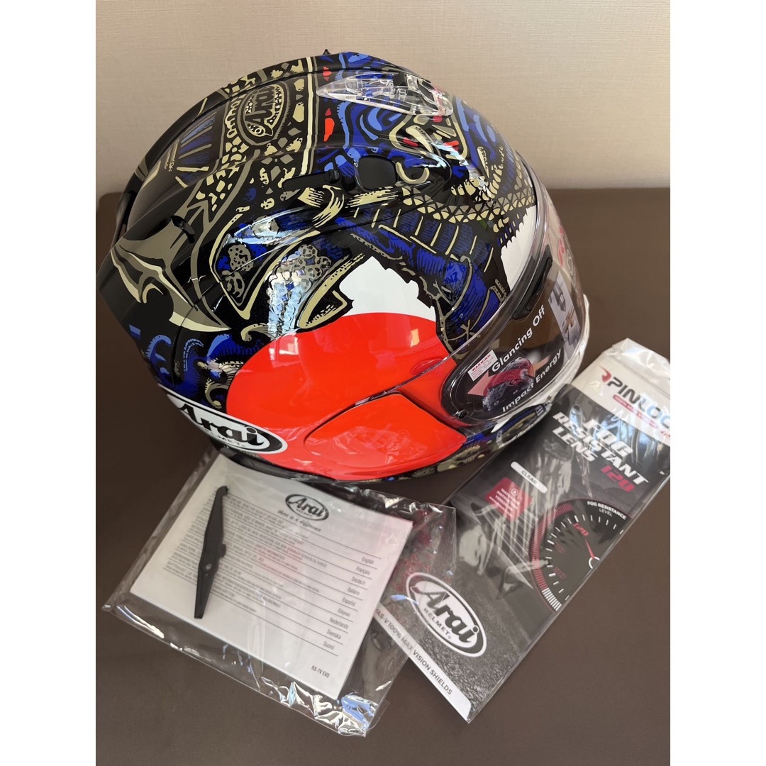 Arai RX-7V Evo Samurai Helmet 自動車/バイクのバイク(ヘルメット/シールド)の商品写真