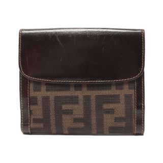 フェンディ(FENDI)のフェンディ FENDI 二つ折り財布  ズッカ柄  レディース(財布)