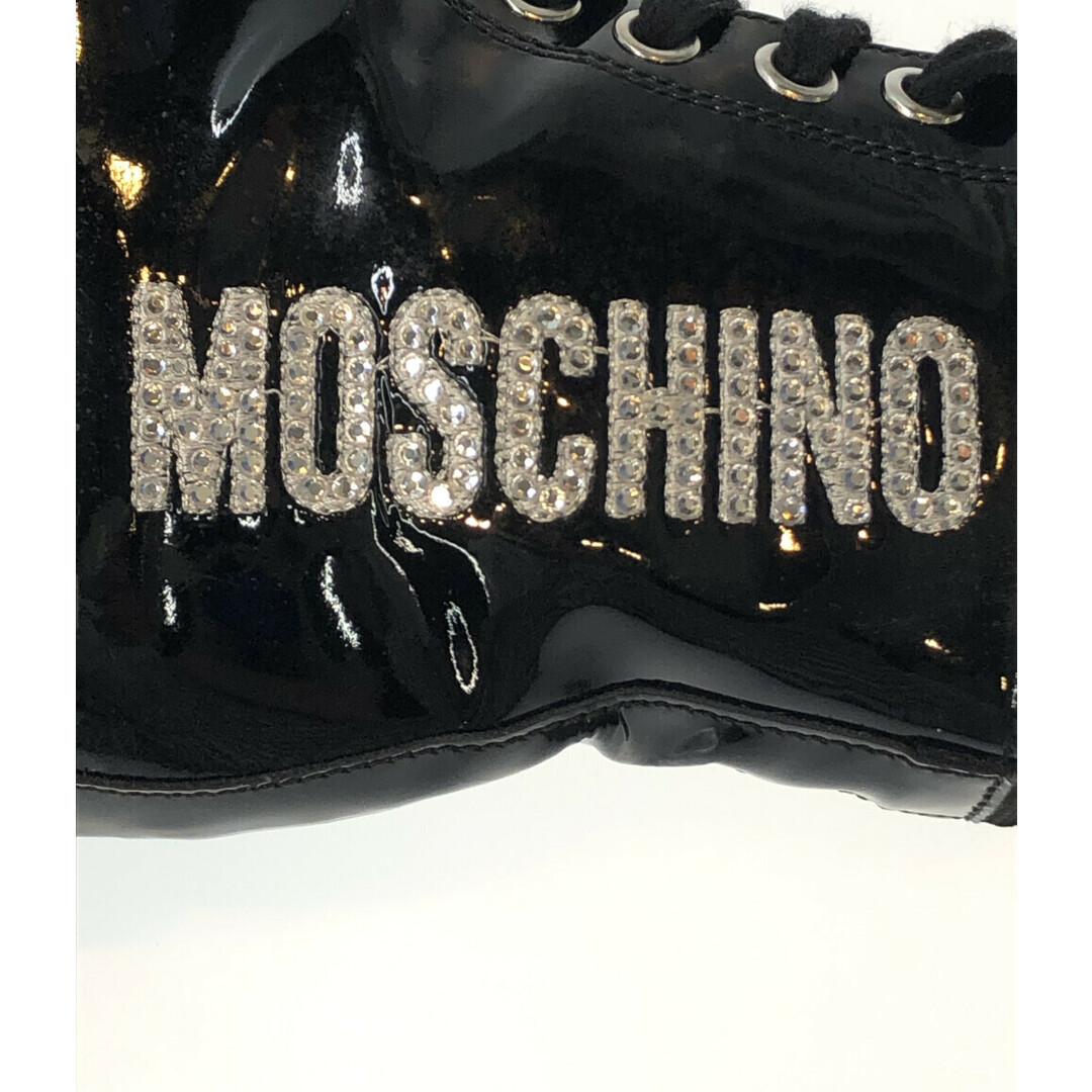 MOSCHINO(モスキーノ)のモスキーノ MOSCHINO ショートブーツ ラインストーン キッズ 31 キッズ/ベビー/マタニティのキッズ靴/シューズ(15cm~)(ブーツ)の商品写真