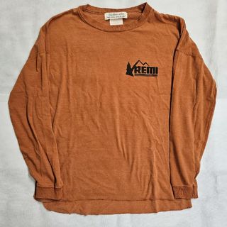 アパルトモンドゥーズィエムクラス(L'Appartement DEUXIEME CLASSE)の大人気完売品レミレリーフロングTシャツ色　オレンジ(Tシャツ/カットソー(七分/長袖))