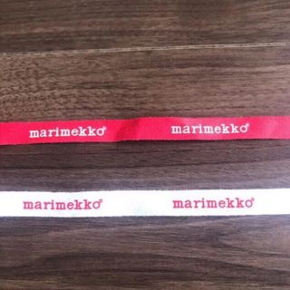 マリメッコ(marimekko)のmarimekko ロゴ リボン マリメッコ ハンドメイド(各種パーツ)