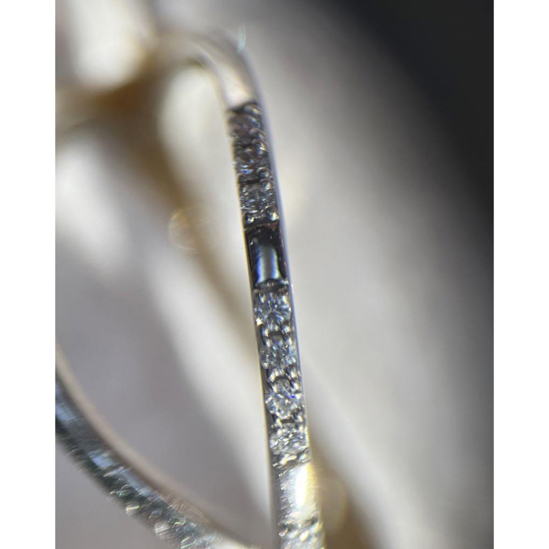 さりげないダイヤのプラチナリング レディースのアクセサリー(リング(指輪))の商品写真