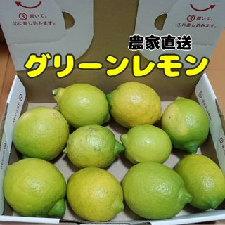 【限定販売】国産グリーンレモン 農薬不使用 ゆうパケット発送(フルーツ)