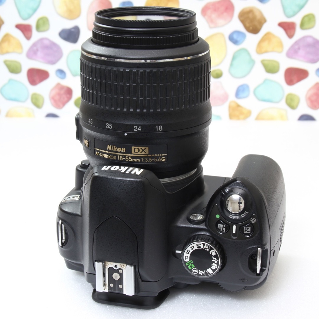 Nikon(ニコン)の♥︎◇NIKON D60 ◇迷ったらこのカメラ♪ ◇スマホ転送♪ ◇バッグ付き♪ スマホ/家電/カメラのカメラ(デジタル一眼)の商品写真