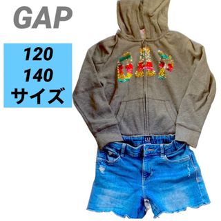 ギャップ(GAP)のGAP ギャップ　パーカー　デニムハーフパンツ　上下セット　まとめ売り　匿名発送(ジャケット/上着)