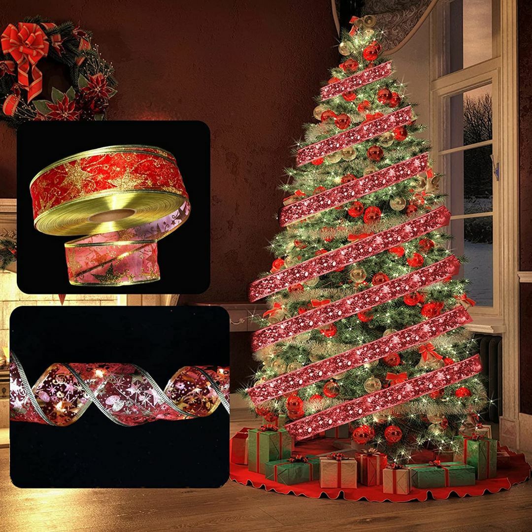 【色: レッド】クリスマスイルミネーションライト電池式Lhyxuuk Chris スポーツ/アウトドアのアウトドア(ライト/ランタン)の商品写真