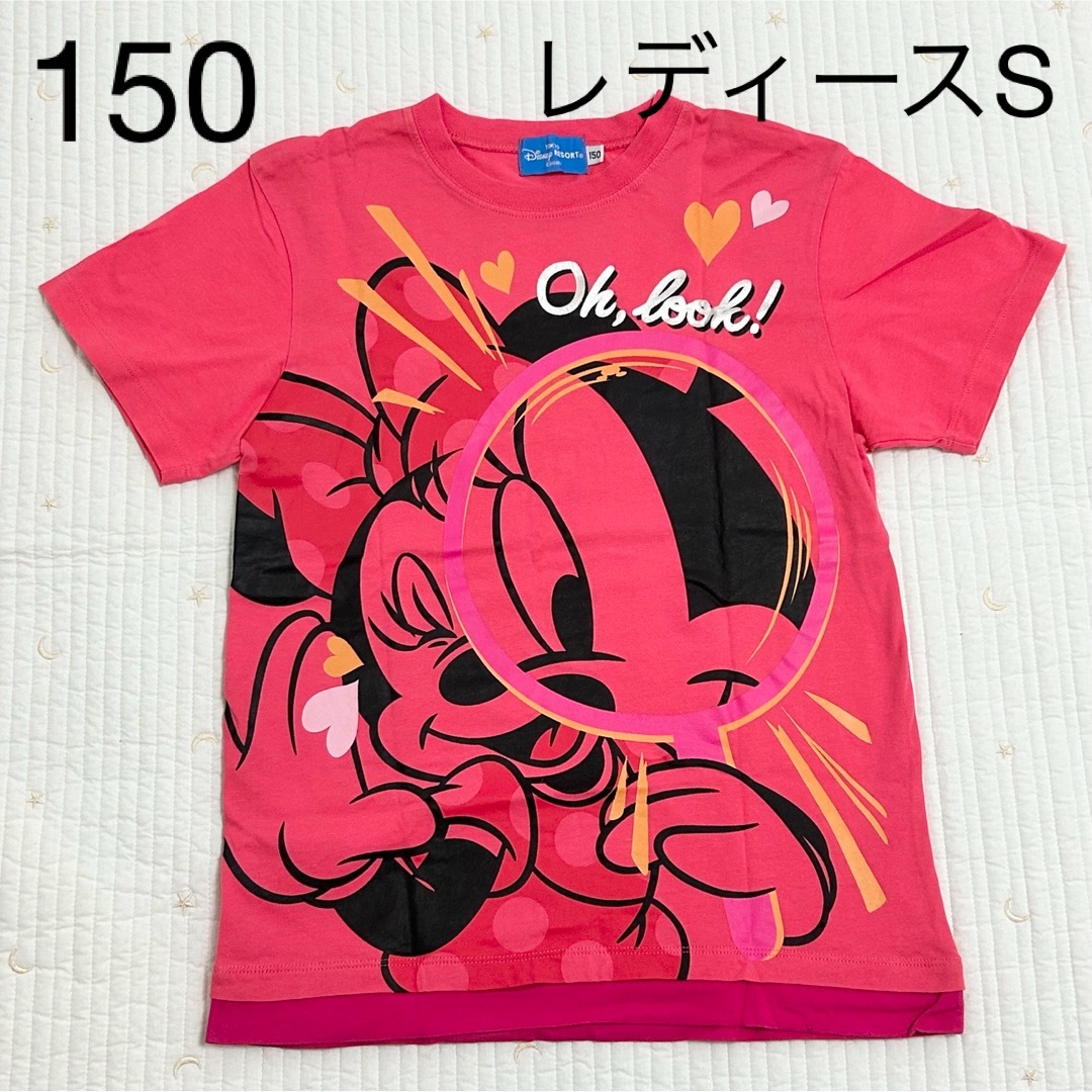 Disney(ディズニー)の【レディースS 150】ディズニー　Tシャツ ミニーマウス　ミニー キッズ/ベビー/マタニティのキッズ服女の子用(90cm~)(Tシャツ/カットソー)の商品写真