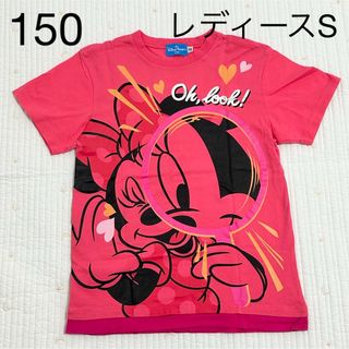 ディズニー(Disney)の【レディースS 150】ディズニー　Tシャツ ミニーマウス　ミニー(Tシャツ/カットソー)